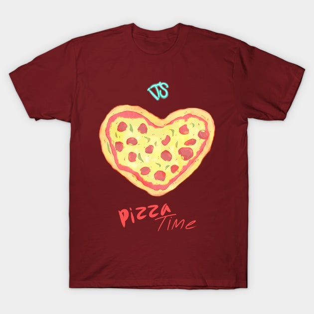 Pizza T-Shirt by Rumpled Crow